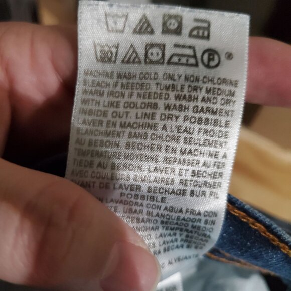 Levis Jeans Womens Size 10 Blue Straight Leg 505 Stretch Denim - Picture 4 of 12